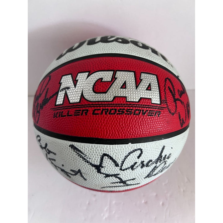 Indiana Hoosiers Bobby Knight Isiah Thomas Dick Van Arsdale Calbert Cheney full size basketball signed