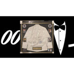 Load image into Gallery viewer, James Bond Sean Connery Roger Moore George Lazenby Timothy Dalton Pierce Brosnan Daniel Craig tuxedo jacket like 007 wore framed and signed
