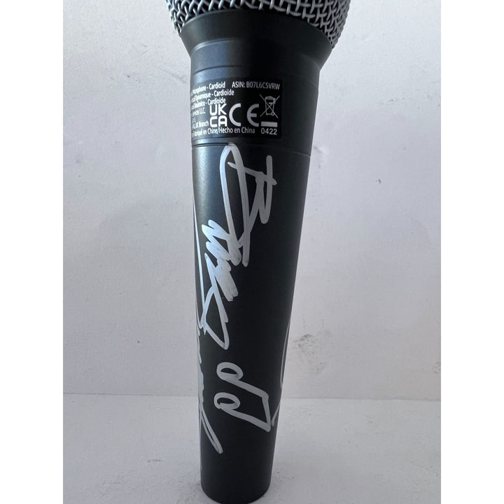 Bruce Springsteen microphone signed with Sketch and photo proof