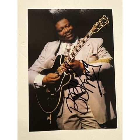 Riley BB King 5x7 photo signed with proof