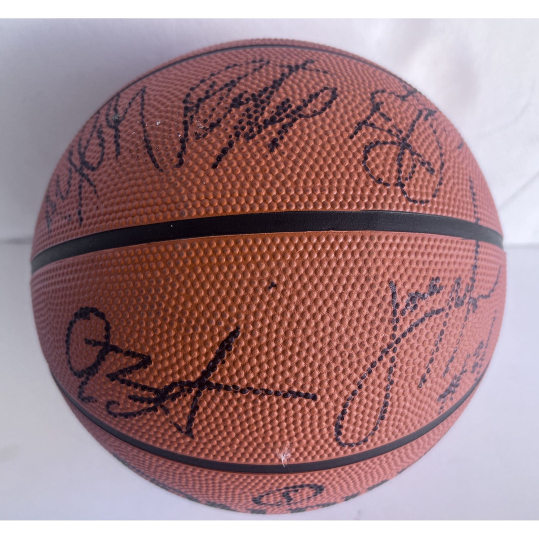 Boston Celtics NBA champions Jason Tatum Jaylen Brown 2023 24 Spalding full size basketball signed with proof