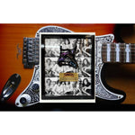 Load image into Gallery viewer, Don Henley Joe Walsh Glenn Frey Don Fielder Timothy B Schmidt Fender Stratocaster electric pickguard signed and framed with proof
