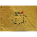 Load image into Gallery viewer, Tiger Woods &quot;To Steve all the best&quot; 2002 Masters Golf pin flag signed with proof
