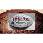 Load image into Gallery viewer, Tampa Bay Buccaneers 2021 Super Bowl champions Tom Brady Bruce Arians Rob Gronkowski Mike Evans complete team signed football with proof
