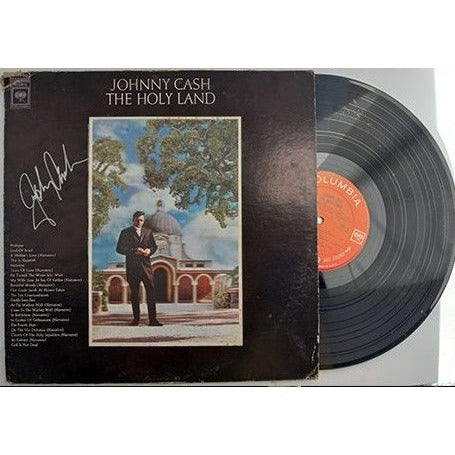 Johnny Cas "The Holy Land " LP signed with proof