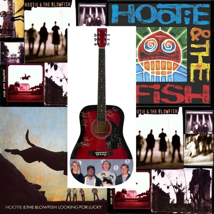 Darius Drucker Hootie and the Blowfish One of a Kind full size acoustic guitar signed with proof