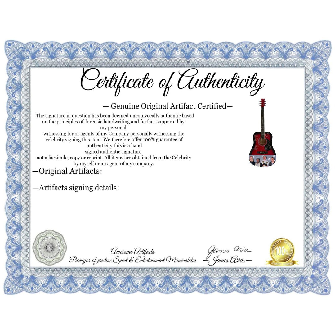 Darius Drucker Hootie and the Blowfish One of a Kind full size acoustic guitar signed with proof.