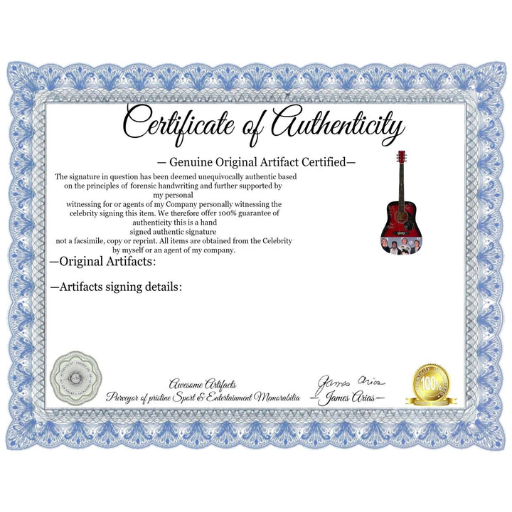Darius Drucker Hootie and the Blowfish One of a Kind full size acoustic guitar signed with proof.