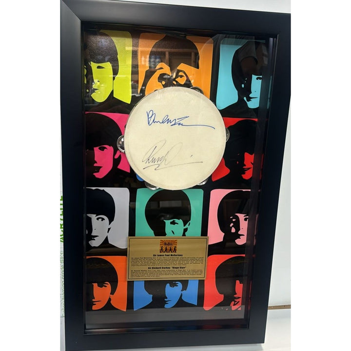 Don Henley, Joe Walsh, Glenn Frey, Randy Meisner, Don Felder, the Eagles 14-in tambourine signed with proof