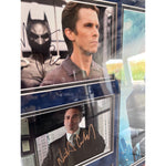 Load image into Gallery viewer, The Dark Knight Heath Ledger Christian Bale cast signed and framed with proof
