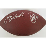 Load image into Gallery viewer, Peyton Manning, Dallas Clark, Jim Caldwell, Reggie Wayne, Pierre Garcon Indianapolis Colts synthetic leather football signed with proof
