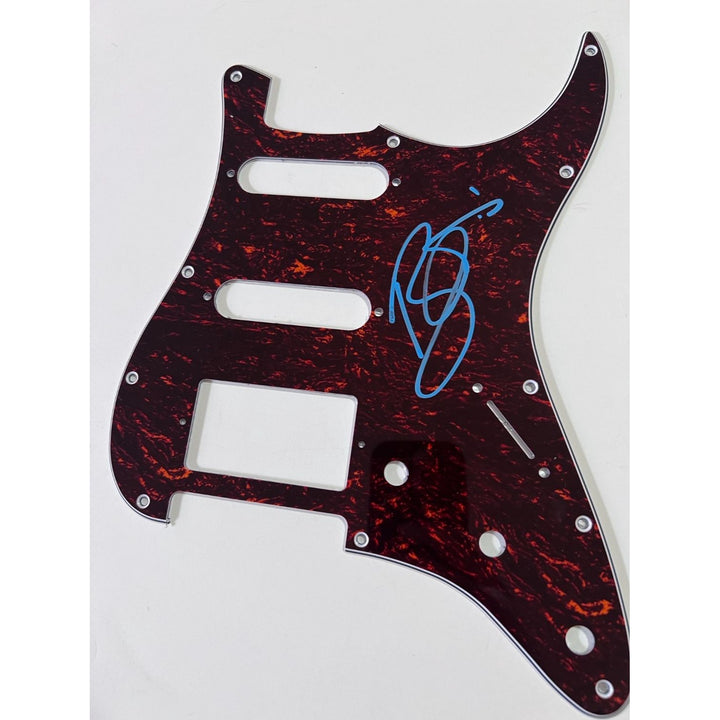 david bowie  Stratocaster electric pickguard signed with proof