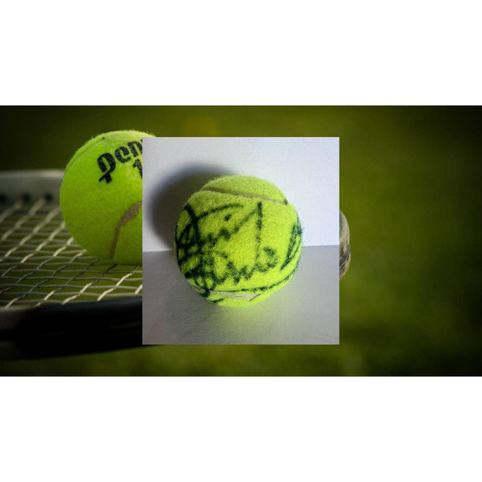 Jimmy Connors Tennis ball signed with proof