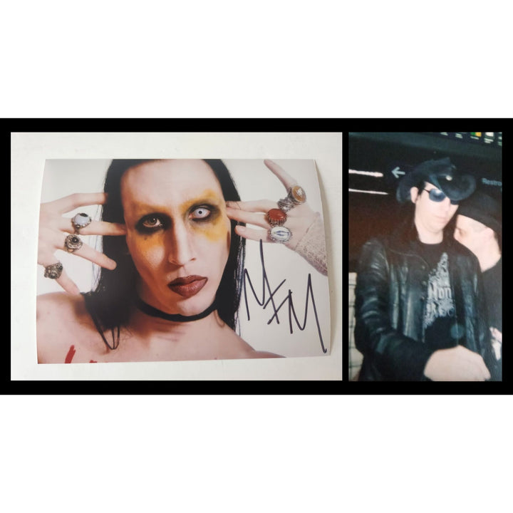 Marilyn Manson 5x7 photo signed with proof