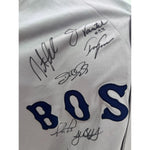 Load image into Gallery viewer, Boston Red Sox David Ortiz Dustin Pedroia Kevin Youkilis Josh Beckett 2007 World Series champions team signed game model Jersey
