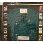 Load image into Gallery viewer, Tiger Woods Jack Nicklaus Arnold Palmer 40 + Masters golf champions green jacket signed and framed  with proof
