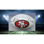 Load image into Gallery viewer, San Francisco 49ers 2023/24 Brock Purdy George Kittle Christian McCaffrey Deebo Samuel full size football signed with proof

