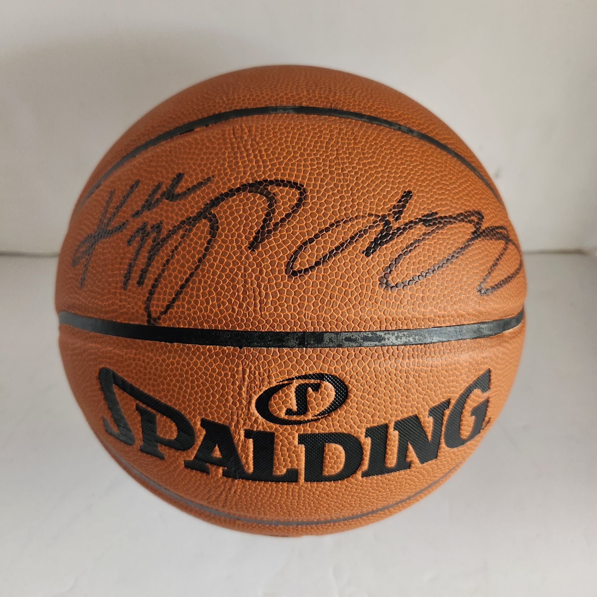 Lebron James and Kobe Bryant game model basketball signed with proof
