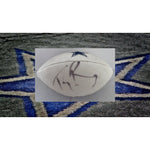 Load image into Gallery viewer, Tony Romo Dallas Cowboys full size logo football signed with proof

