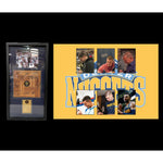 Load image into Gallery viewer, Denver Nuggets Nicola Jokic Jamal Murray 2022-23 team signed parque floorboard with proof and framed
