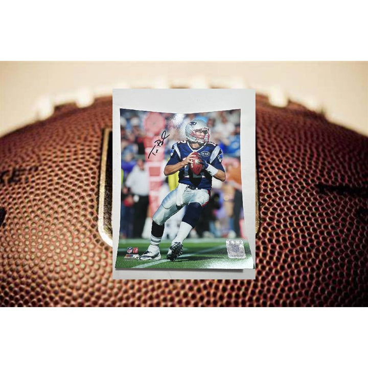 Tom Brady New England Patriots 8x10 signed with proof