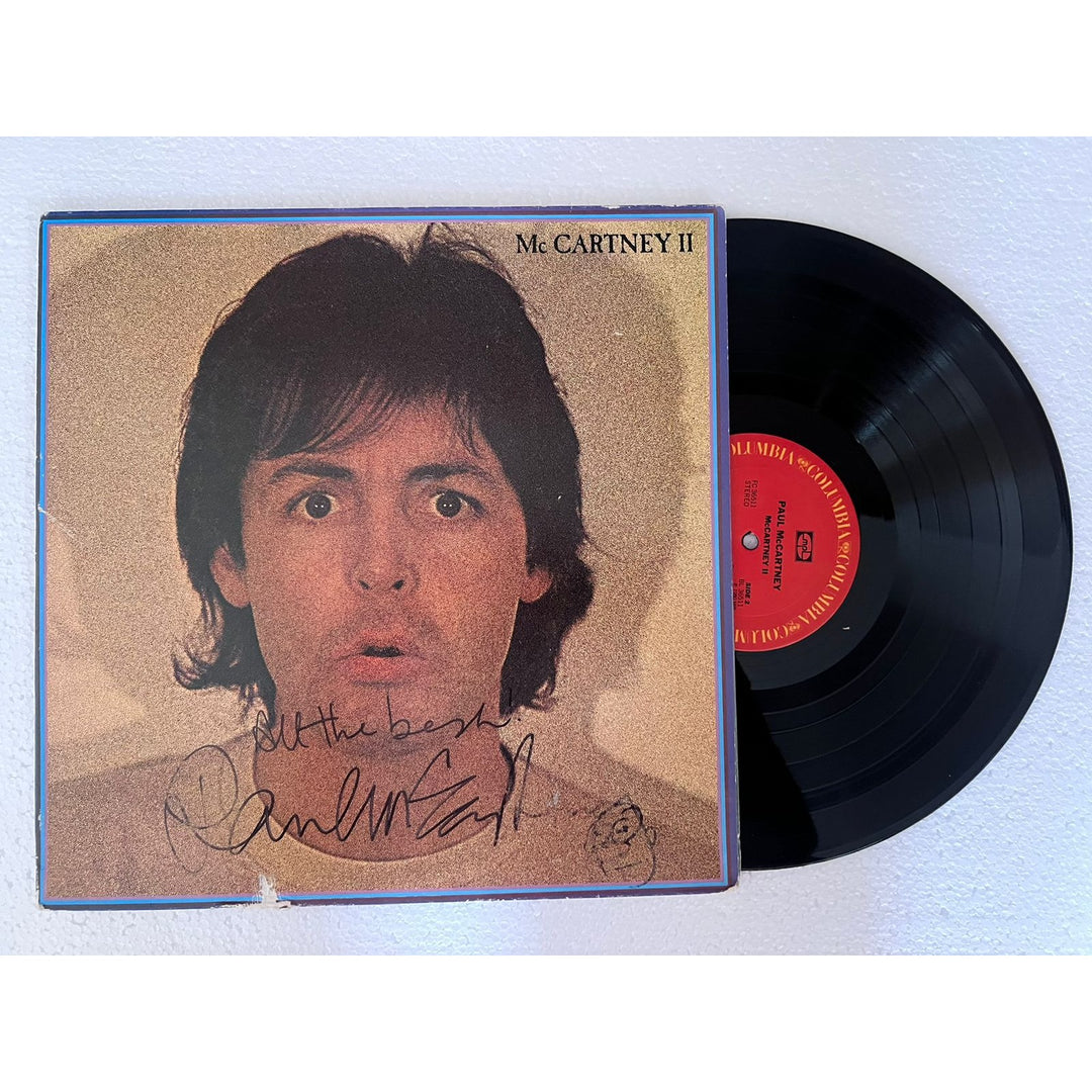 Paul McCartney Mc Cartney II original lp signed with proof