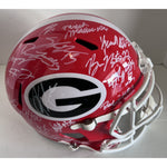 Load image into Gallery viewer, Georgia Bulldogs Stetson Bennett Kirby Smart Brock Bowers Georgia Bulldogs 2022-23 team signed Speed Riddell authentic
