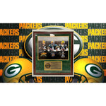 Load image into Gallery viewer, Green Bay Packers Bart Starr Brett Favre Aaron Rodgers 16 x 20 photo signed and framed  with Proof
