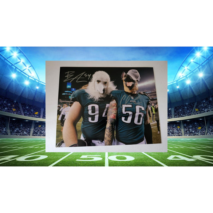 Philadelphia Eagles Beau Allen and Chris Long 8x10 photo signed