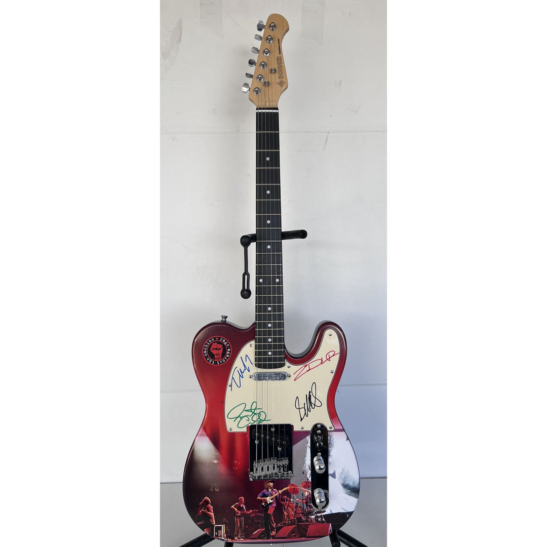 RATM Rage Against The Machine Zack de la Rocha, Tim Commerford, Brad Wilk, Tom Morello One of a Kind full size telecaster electric guitar si.