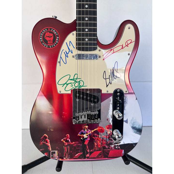 RATM Rage Against The Machine Zack de la Rocha, Tim Commerford, Brad Wilk, Tom Morello One of a Kind full size telecaster electric guitar si.