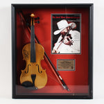 Load image into Gallery viewer, Charlie Daniels signed and inscribed &quot;The Devil Went Down To GA&quot; full size fiddle signed with proof
