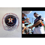 Load image into Gallery viewer, Houston Astros Justin Verlander Jose Altuve Alex Bregman Yordan Alvarez Rawlings Major League Baseball signed with proof
