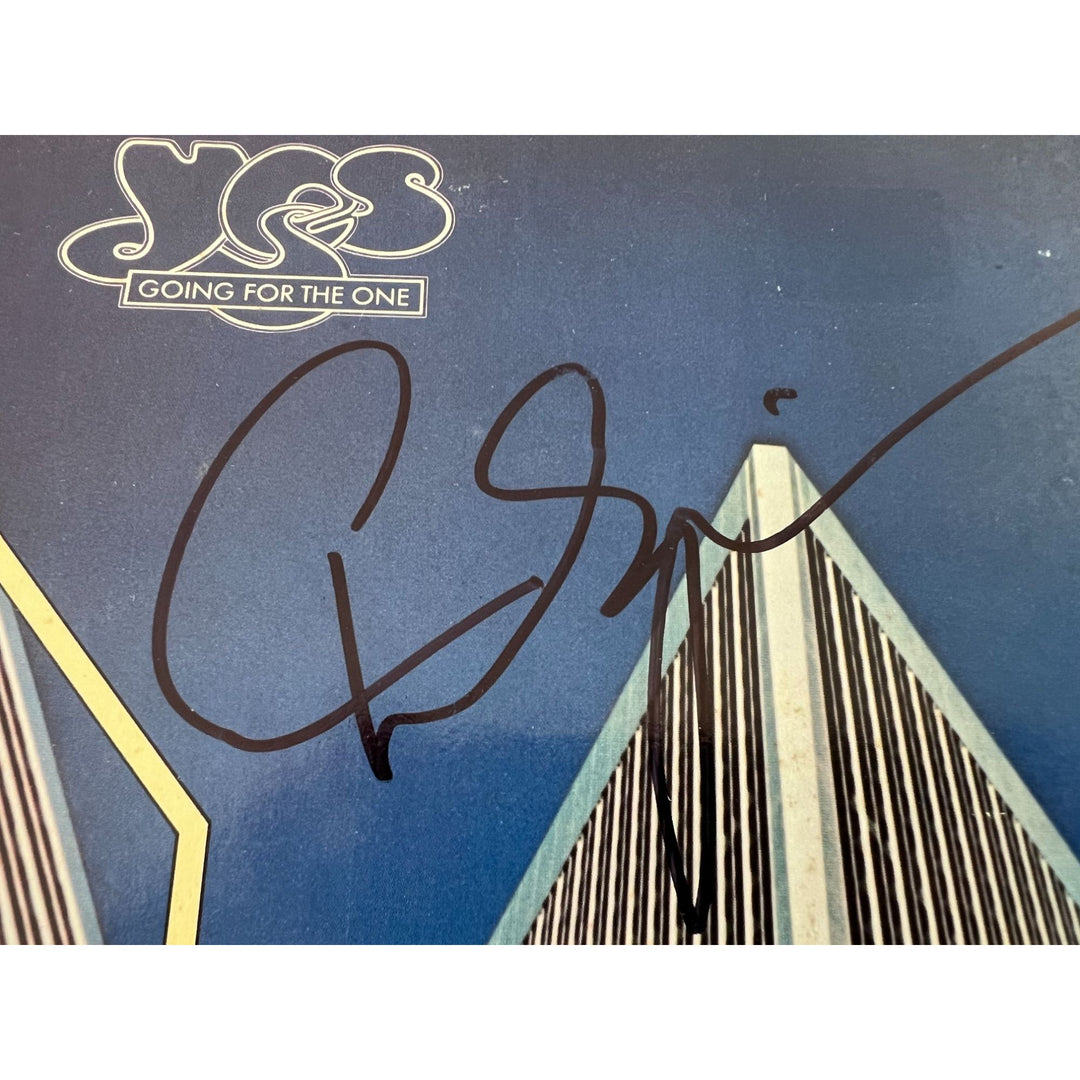 Jon Anderson Steve Howe Chris Squire Rick Wakeman YES band Going for the one original lp signed