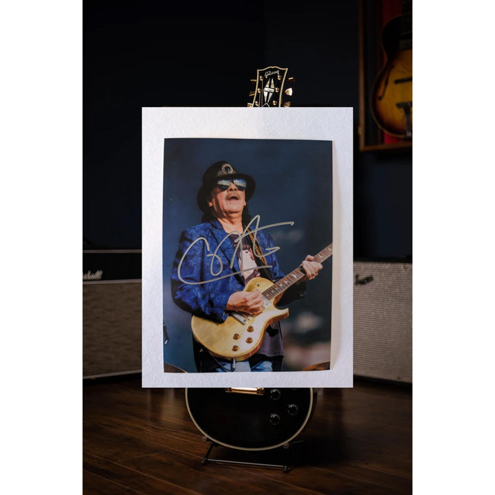 Carlos Santana 5x7 photograph signed with proof