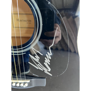 Van Morrison full size Huntington acoustic guitar signed with proof