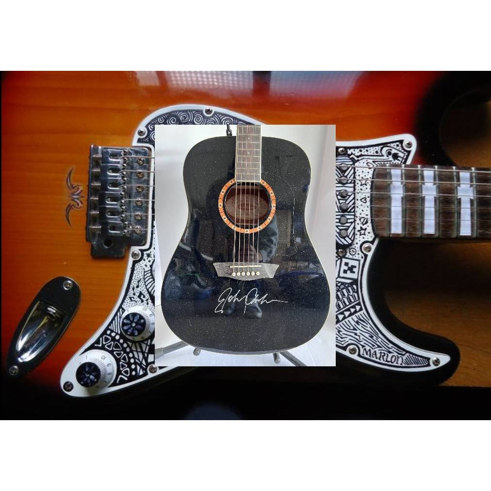 Johnny Cash guitar signed with proof