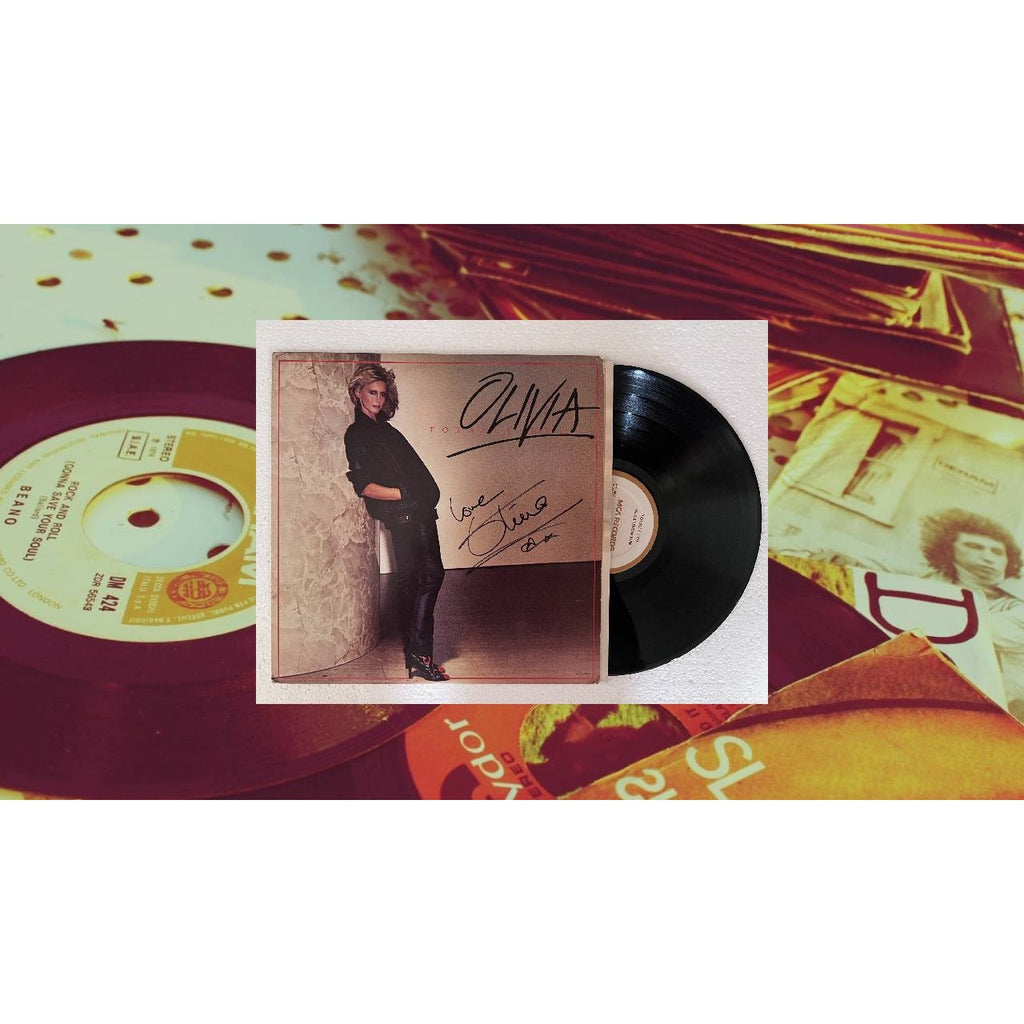 Olivia Newton-John Totally Hot original lp signed with proof