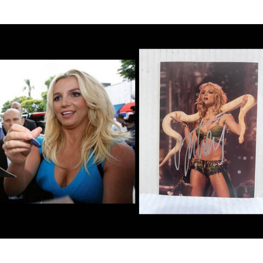 Britney Spears 5x7 photo signed with proof