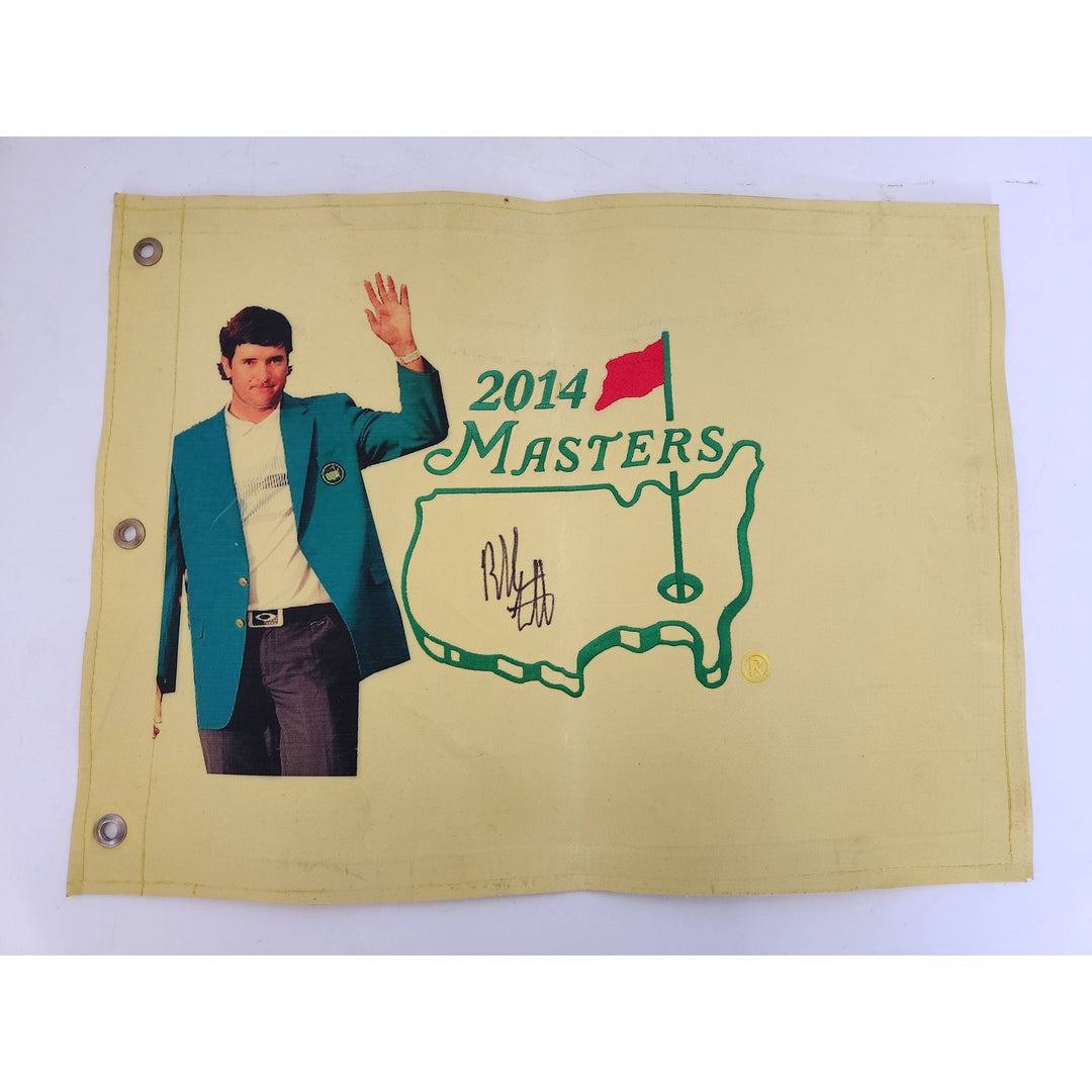 Bubba Watson 2014 Masters flag One of a Kind signed with proof