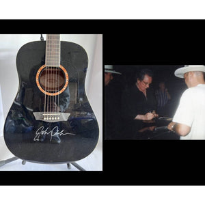 Johnny Cash guitar signed with proof