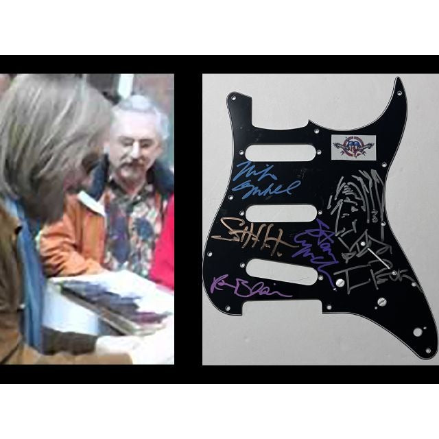Tom Petty and the Heartbreakers  Stratocaster electric pickguard signed with proof