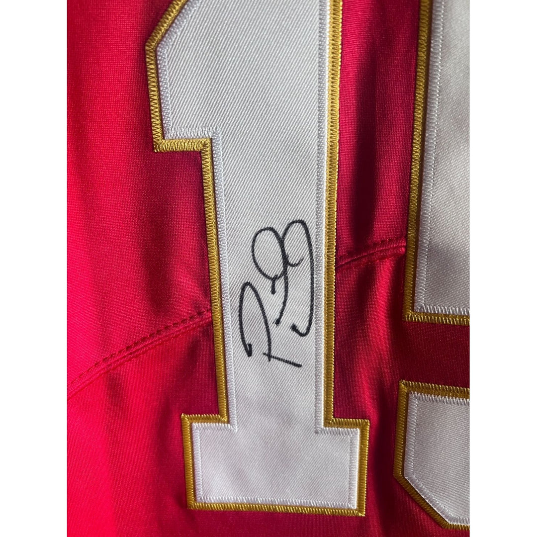 Patrick Mahomes Kansas City Chiefs game model jersey signed with proof