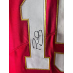 Load image into Gallery viewer, Patrick Mahomes Kansas City Chiefs game model jersey signed with proof
