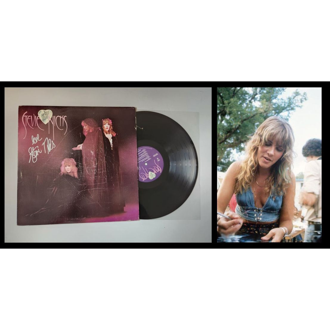 Stevie Nicks LP signed with proof