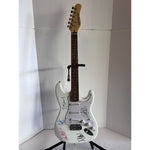 Load image into Gallery viewer, Noel &amp; Liam Gallagher Oasis electric guitar signed with proof
