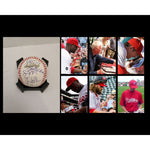 Load image into Gallery viewer, Ryan Howard Chase Utley Jimmy Rollins Charlie Manuel Philadelphia Phillies World Series champions team signed Rawlings official Major League

