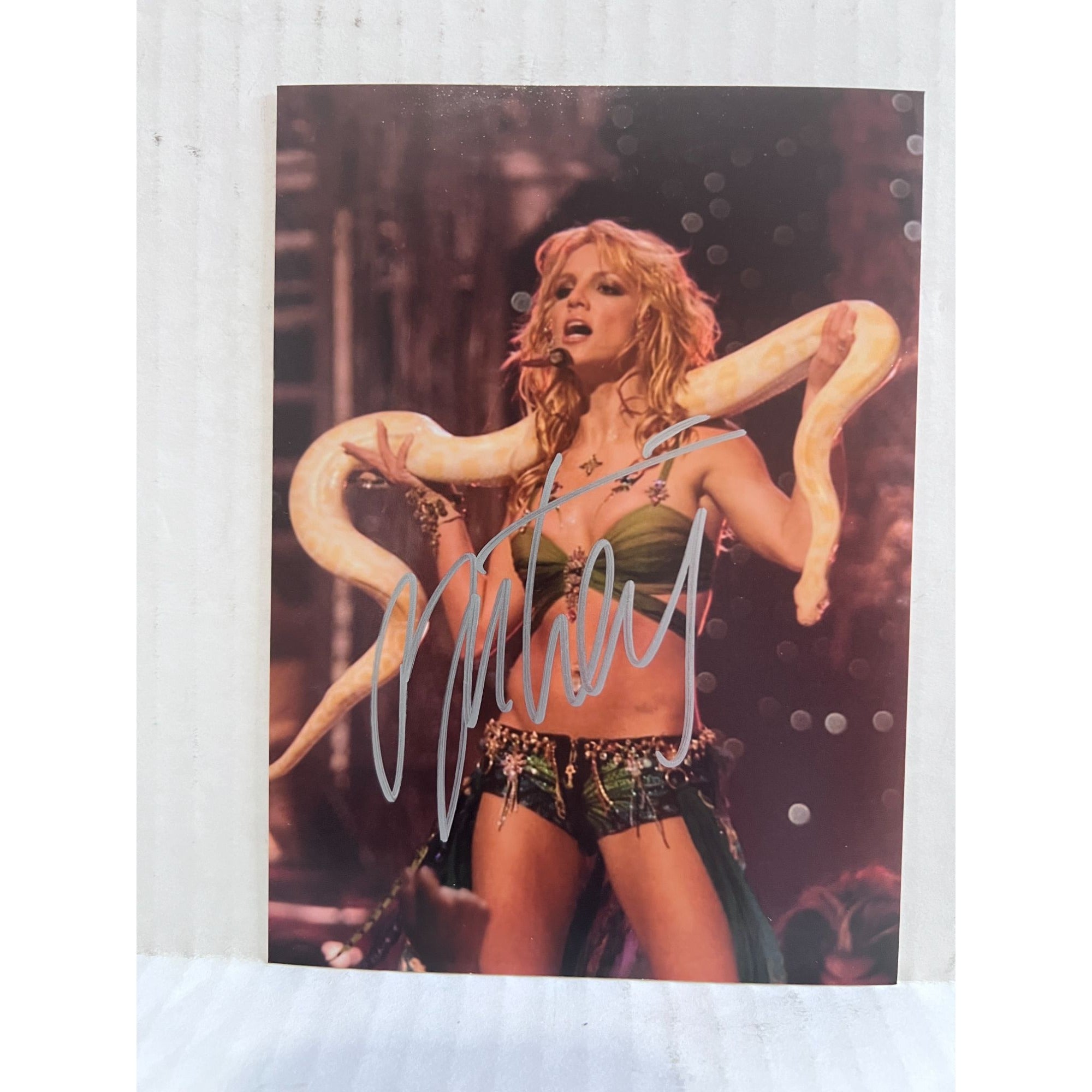 Britney Spears 5x7 photo signed with proof