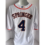 Load image into Gallery viewer, Houston Astros 2017 World Series Champions Jose Altuve Justin Verlander Lance Bregman George Springer Majestic sixe xl game model jersey
