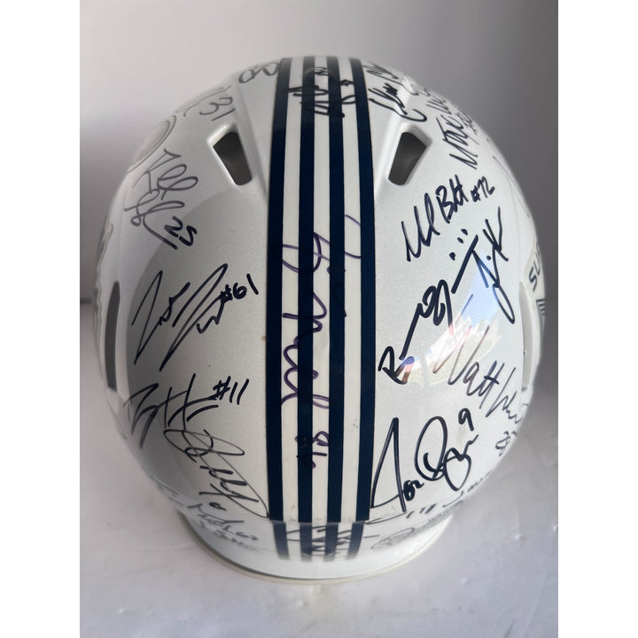 Seattle Seahawks 2013-14 Super Bowl champions commemorative Riddell helmet team signed Russell Wilson Pete Carroll Richard Sherman